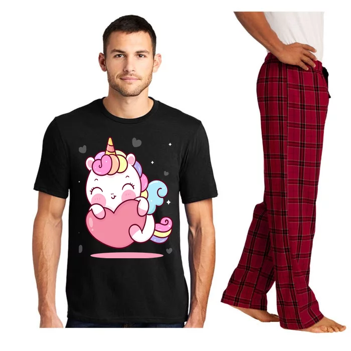 Unicorn Hearts And Valentines Day Gift Pajama Set