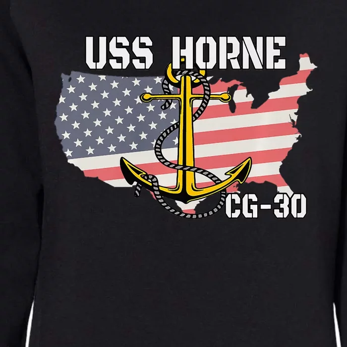 USS Horne CG30 Cruiser Veterans Day Son Father Grandpa Dad Womens California Wash Sweatshirt