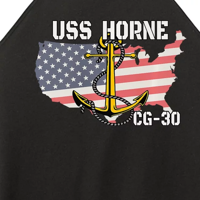 USS Horne CG30 Cruiser Veterans Day Son Father Grandpa Dad Women’s Perfect Tri Rocker Tank