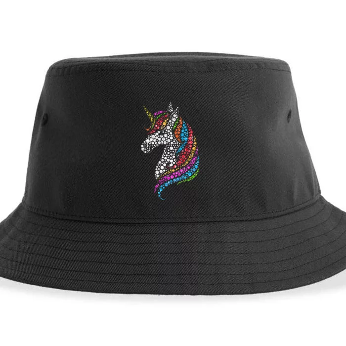 Unicorn Happy Dot Day Sustainable Bucket Hat