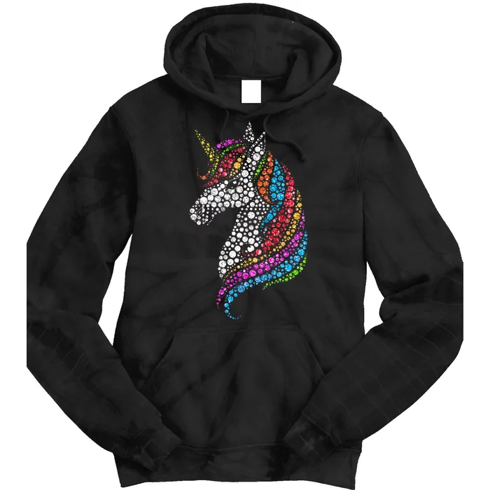 Unicorn Happy Dot Day Tie Dye Hoodie