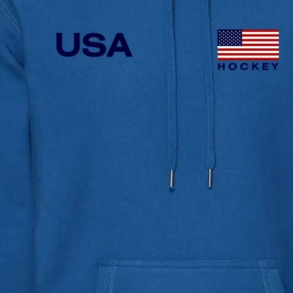 Usa Hockey Flag Gift Premium Hoodie