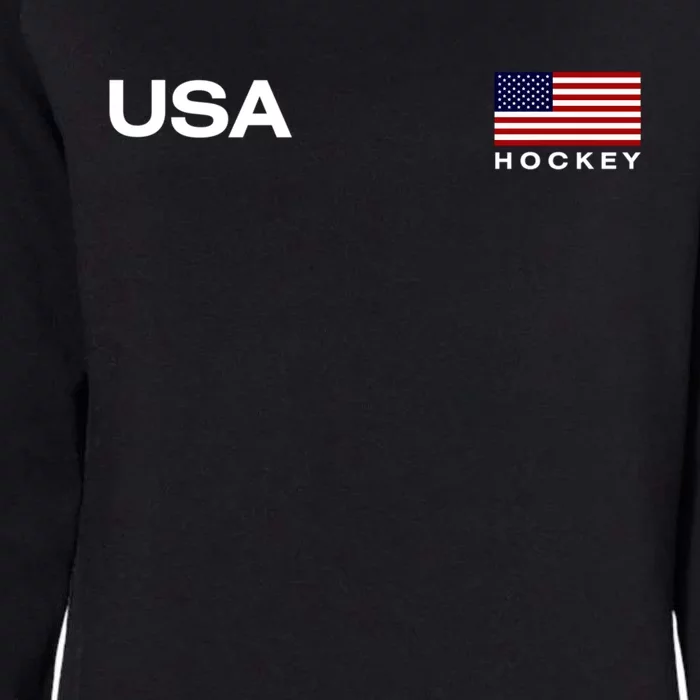 Usa Hockey Flag Gift Womens California Wash Sweatshirt