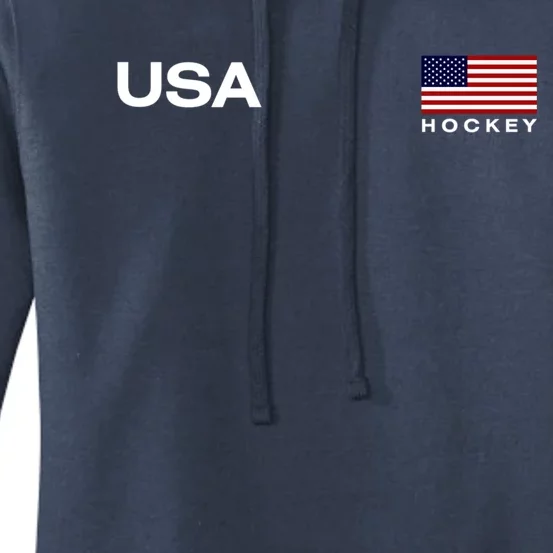 Usa Hockey Flag Gift Women's Pullover Hoodie