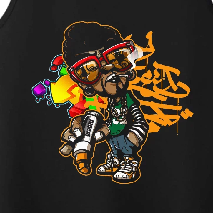 Urban Hip Hop Graffiti Art Graphic Performance Tank