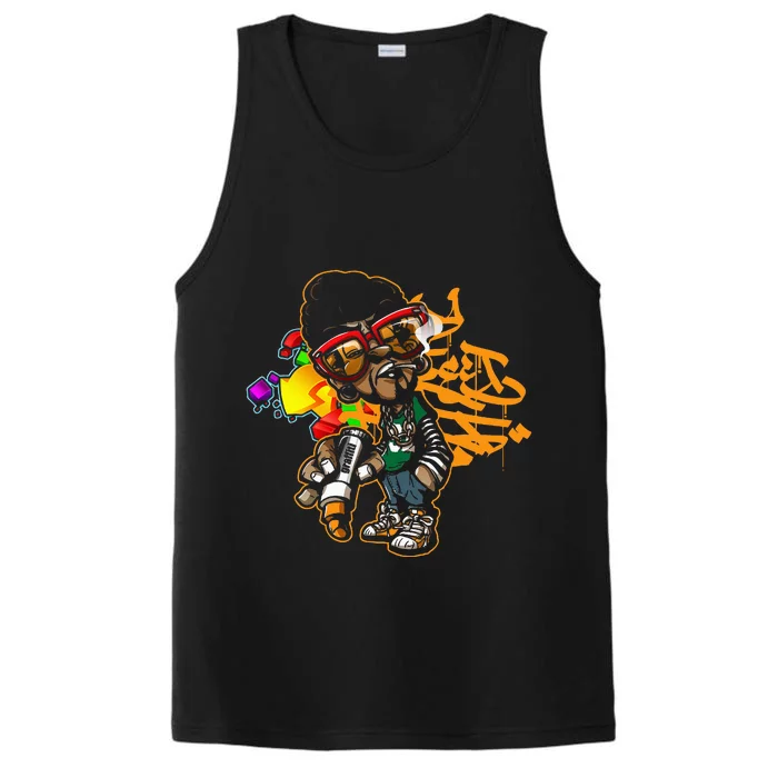 Urban Hip Hop Graffiti Art Graphic Performance Tank