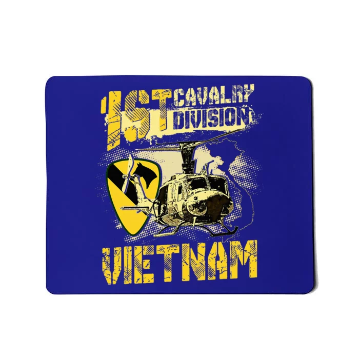 Uh1 Huey Helicopter 1st Cavalry Division Vietnam Veteran Mousepad