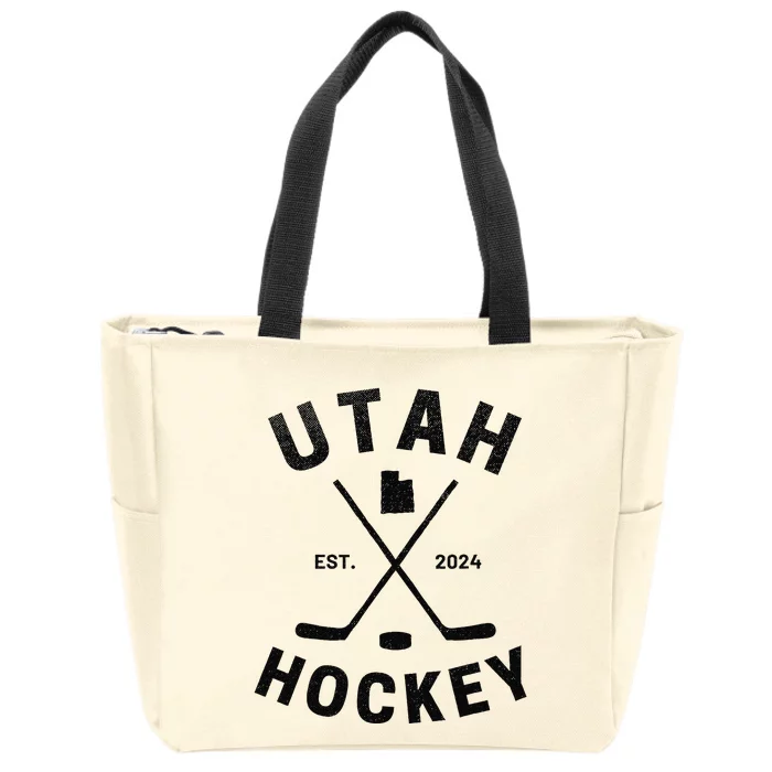 Utah Hockey Hockey In Utah Zip Tote Bag