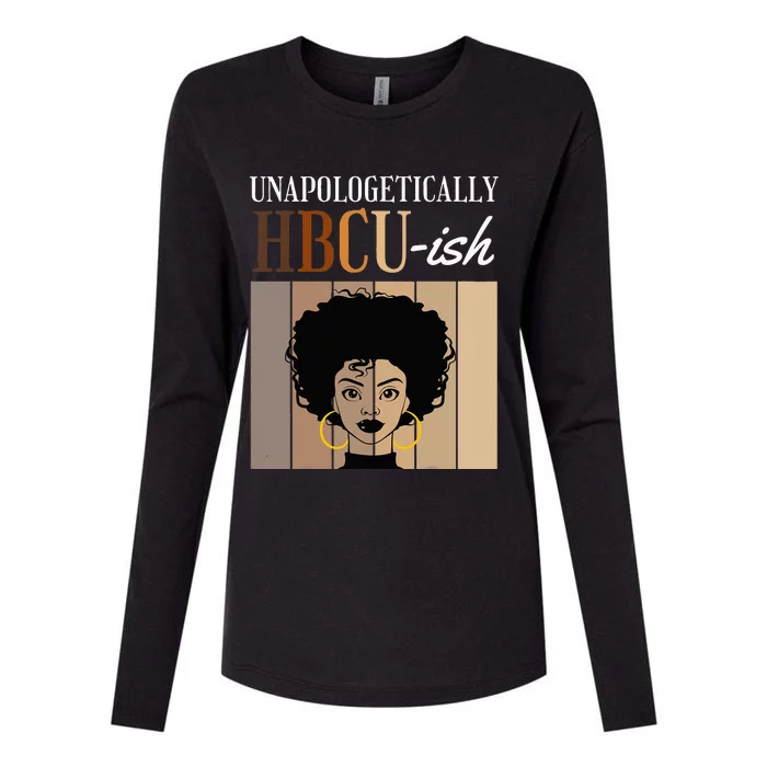 Unapologetically HBCU Ish Graduate Alumni Student Womens Cotton Relaxed Long Sleeve T-Shirt