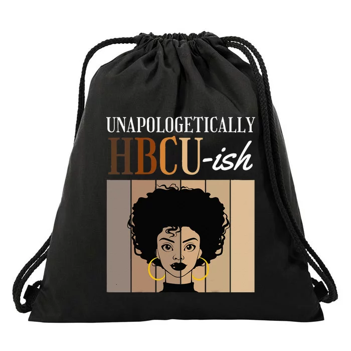 Unapologetically HBCU Ish Graduate Alumni Student Drawstring Bag