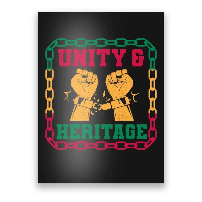 Unity & Heritage Juneteenth Graphic Poster