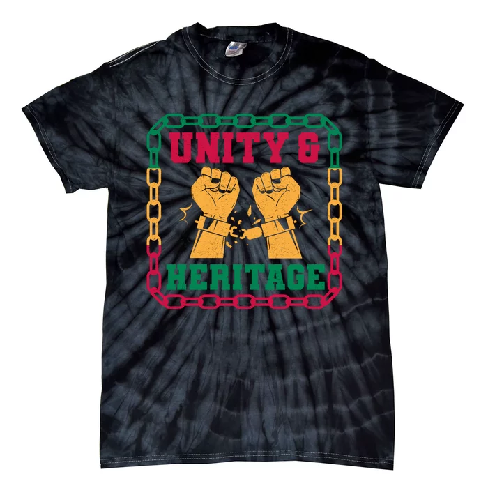 Unity & Heritage Juneteenth Graphic Tie-Dye T-Shirt