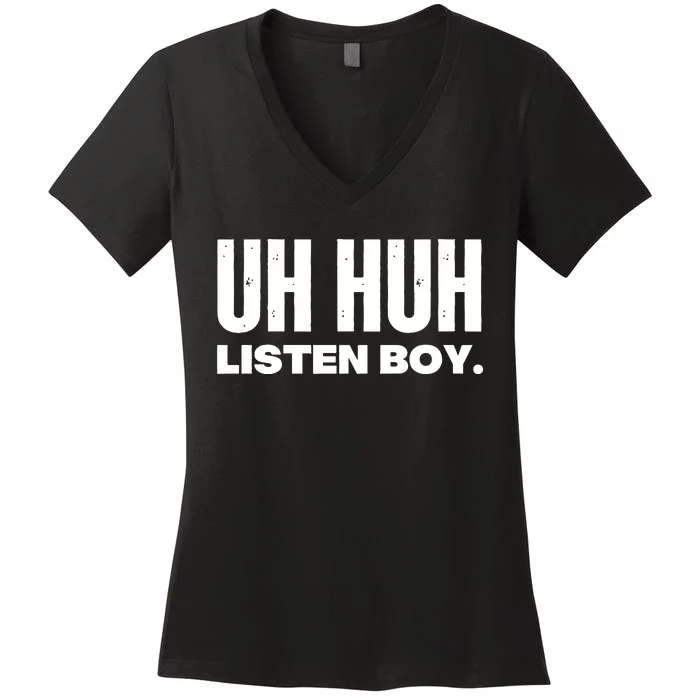 Uh Huh Listen Boy Yoongi Women's V-Neck T-Shirt