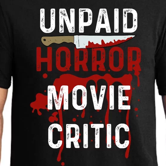 Unpaid Horror Movie Critic Serial Killer True Crime Lover Pajama Set