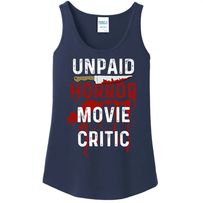 Unpaid Horror Movie Critic Serial Killer True Crime Lover Ladies Essential Tank