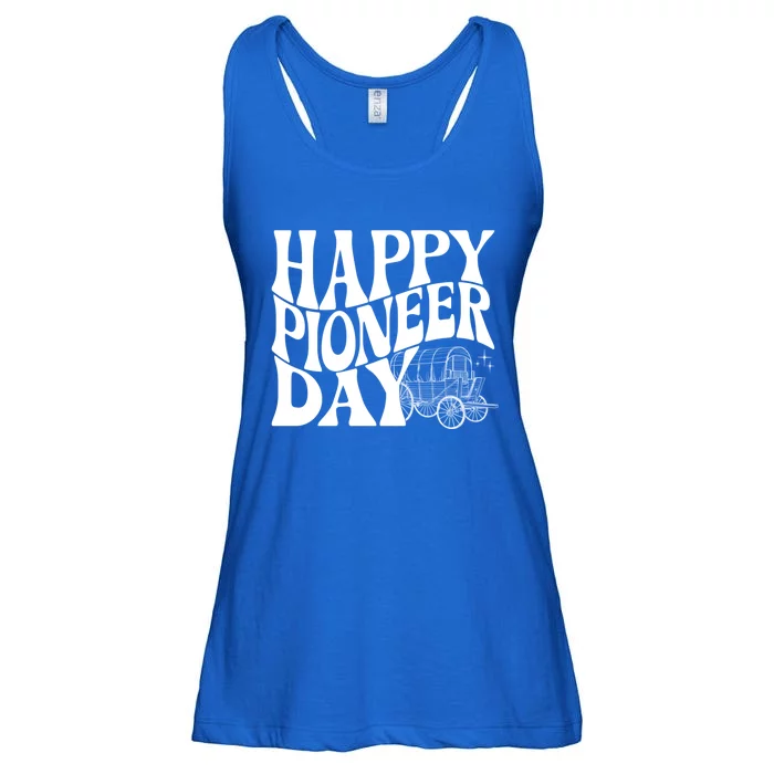 Utah Happy Pioneer Day Groovy Gift Ladies Essential Flowy Tank