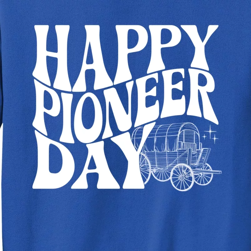 Utah Happy Pioneer Day Groovy Gift Tall Sweatshirt