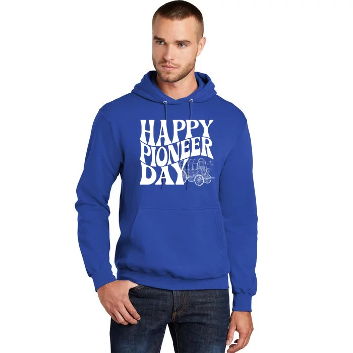 Utah Happy Pioneer Day Groovy Gift Tall Hoodie