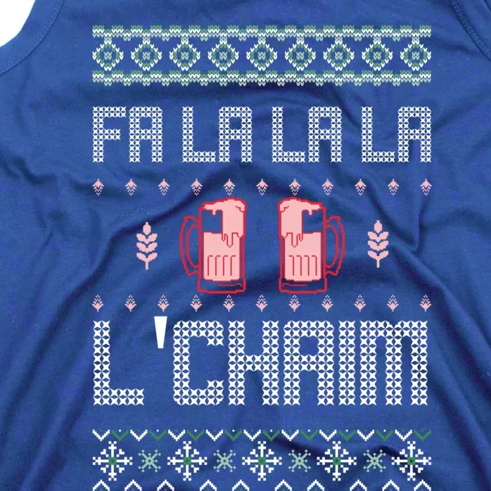 Ugly Hanukkah Party Funny Xmas Chrismukkah LChaim Funny Gift Tank Top