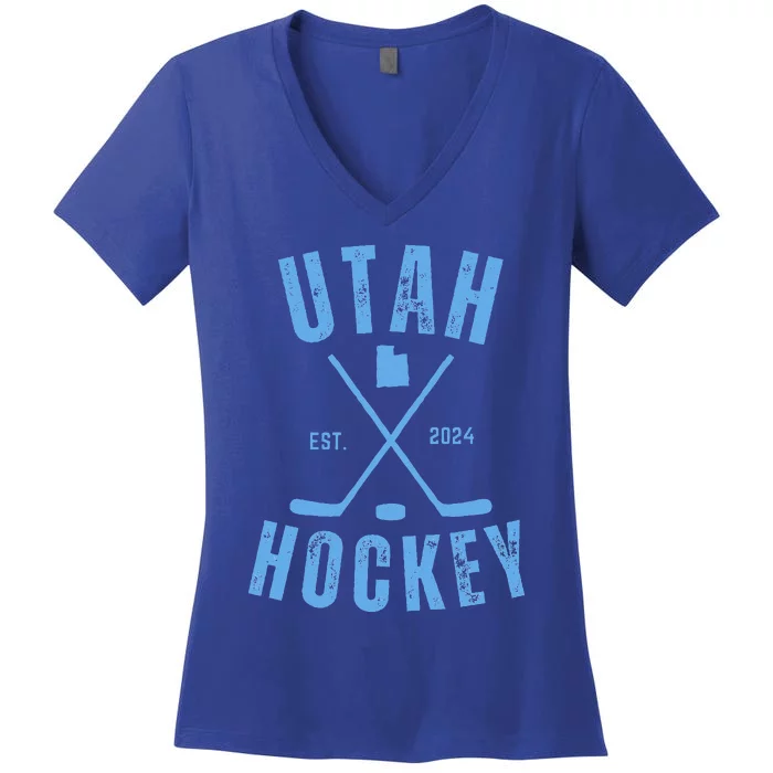 Utah Hockey Salt Lake Utah Hockey Women's V-Neck T-Shirt