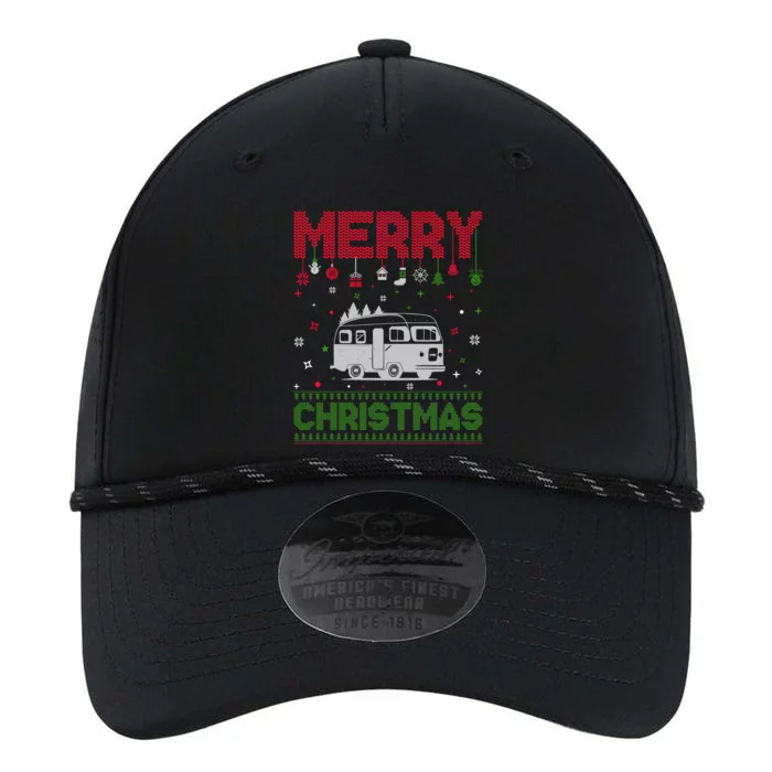 Ugly Holiday Sweater Christmas Funny Camper Graphic Gift Performance The Dyno Cap