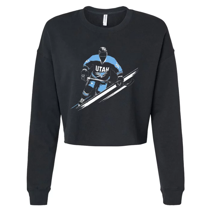 Utah Hockey Cropped Pullover Crew