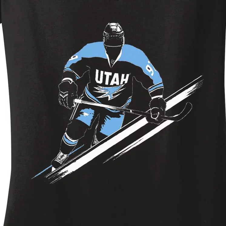 Utah Hockey Women's V-Neck T-Shirt