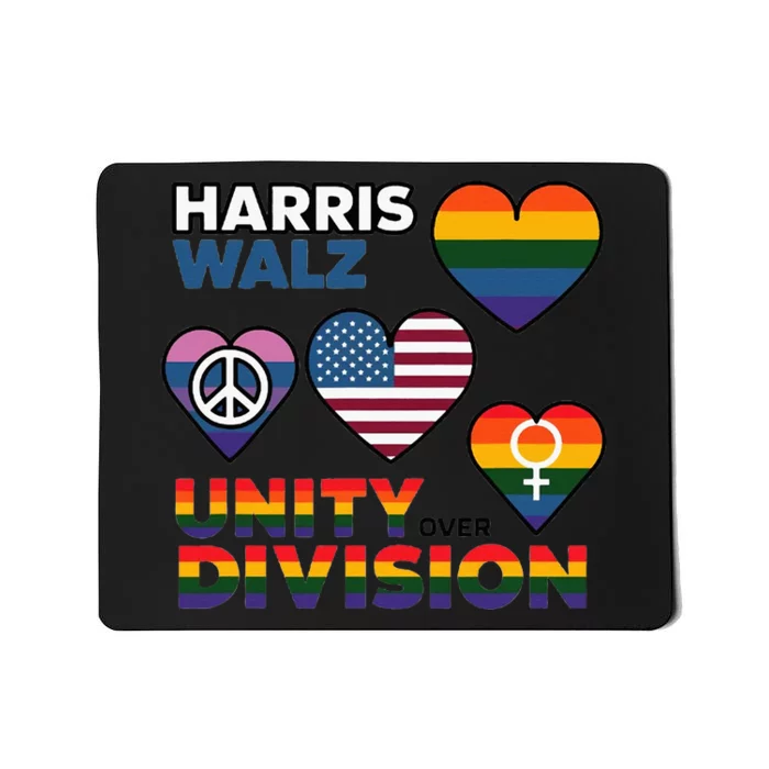 Unity Harris Walz For A United America Mousepad