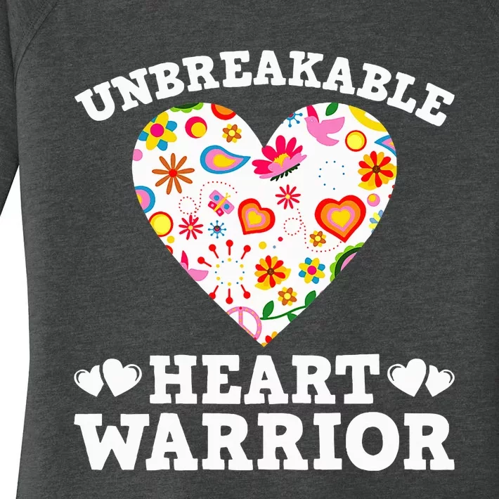 Unbreakable Heart Warrior Women's Perfect Tri Tunic Long Sleeve Shirt