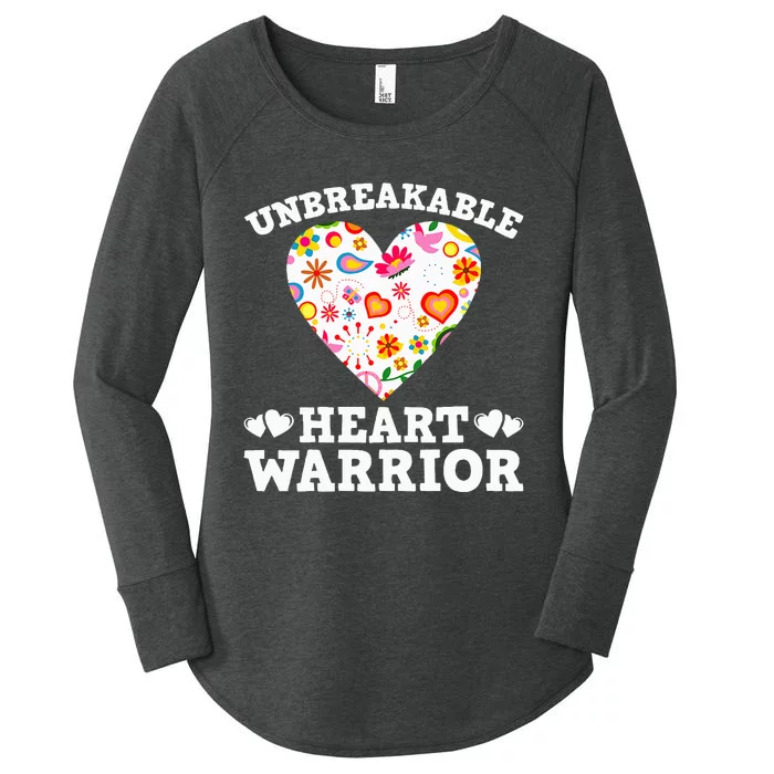 Unbreakable Heart Warrior Women's Perfect Tri Tunic Long Sleeve Shirt