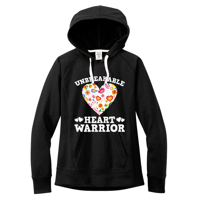 Unbreakable Heart Warrior Women's Fleece Hoodie