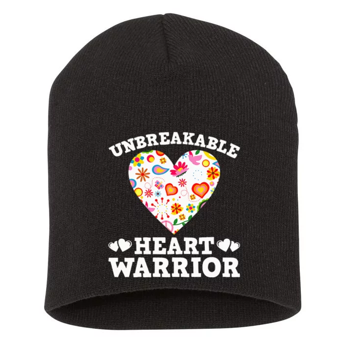 Unbreakable Heart Warrior Short Acrylic Beanie