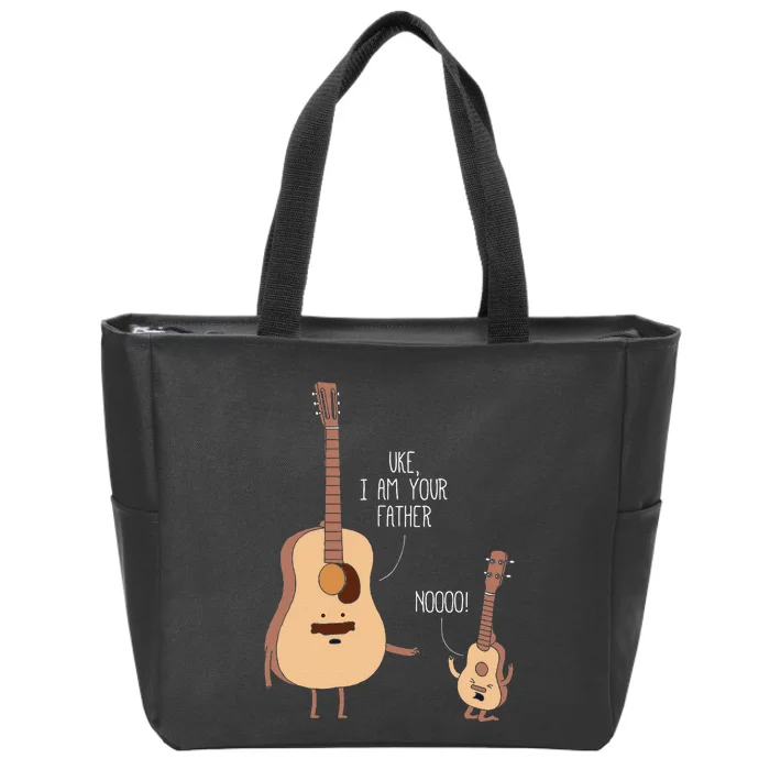 Uke I Am Your Father Ukulele Guitar Music Zip Tote Bag