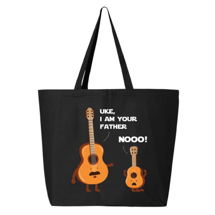 Uke I Am Your Father Funny Ukulele Guitar Music Guitarist 25L Jumbo Tote