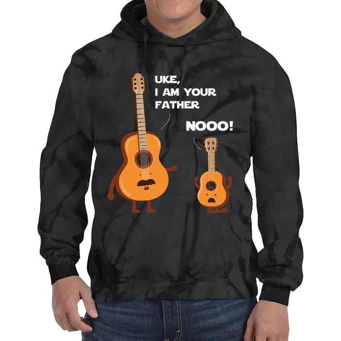 Uke I Am Your Father Funny Ukulele Guitar Music Guitarist Tie Dye Hoodie