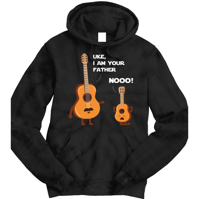 Uke I Am Your Father Funny Ukulele Guitar Music Guitarist Tie Dye Hoodie