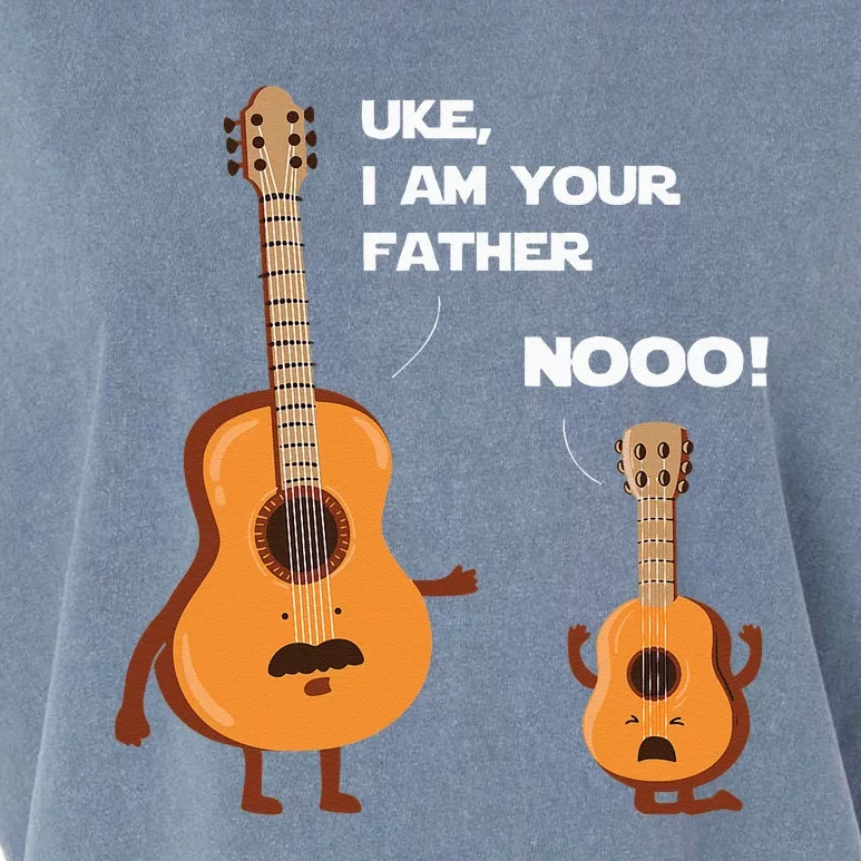 Uke I Am Your Father Funny Ukulele Guitar Music Guitarist Garment-Dyed Women's Muscle Tee