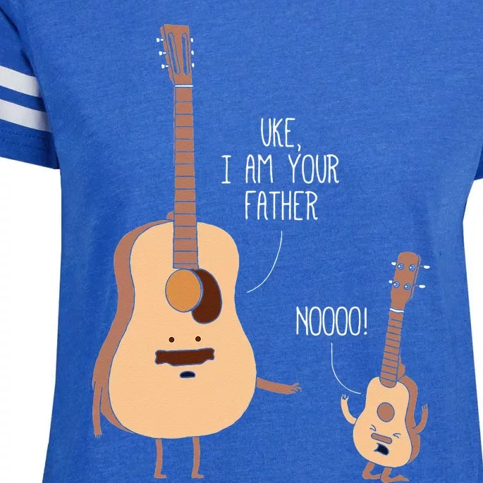 Uke I Am Your Father Ukulele Guitar Music Enza Ladies Jersey Football T-Shirt