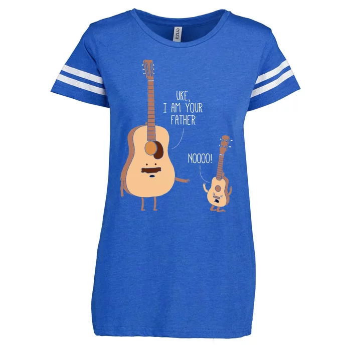 Uke I Am Your Father Ukulele Guitar Music Enza Ladies Jersey Football T-Shirt