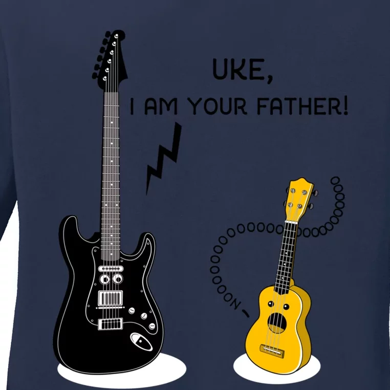 Uke I Am Your Father! Ladies Long Sleeve Shirt