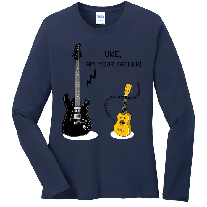 Uke I Am Your Father! Ladies Long Sleeve Shirt