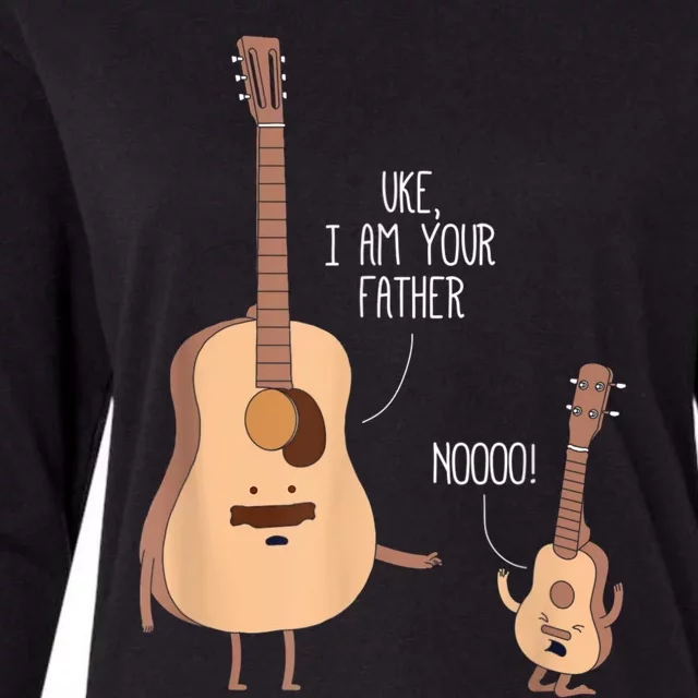 Uke I Am Your Father Guitar Ukulele Music Hilarious Gift Womens Cotton Relaxed Long Sleeve T-Shirt