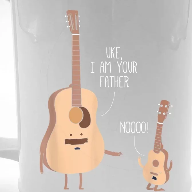 Uke I Am Your Father Guitar Ukulele Music Hilarious Gift Front & Back Beer Stein