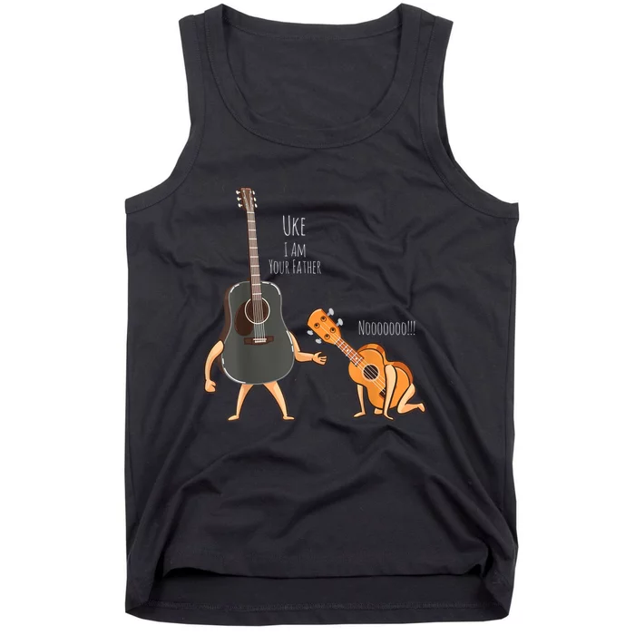 Uke I Am Your Father Guitar Ukulele Music Hilarious Gift Tank Top