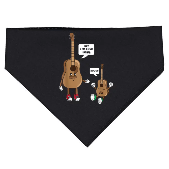 Uke I Am Your Father Guitar Ukulele Music Hilarious Gift USA-Made Doggie Bandana