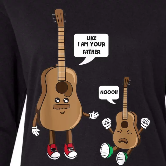 Uke I Am Your Father Guitar Ukulele Music Hilarious Gift Womens Cotton Relaxed Long Sleeve T-Shirt