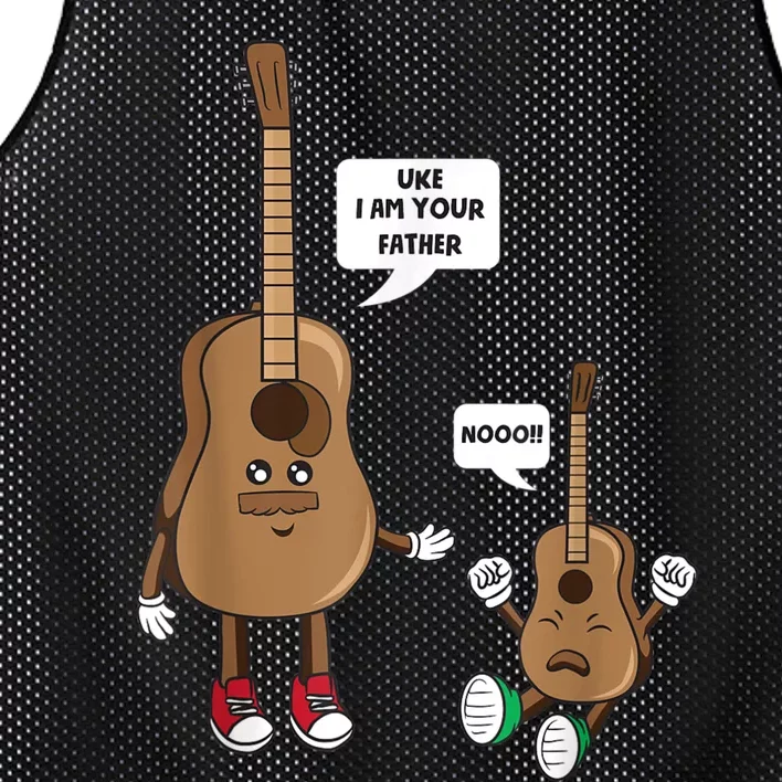 Uke I Am Your Father Guitar Ukulele Music Hilarious Gift Mesh Reversible Basketball Jersey Tank