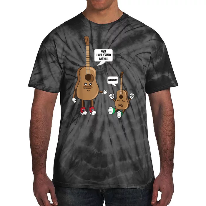 Uke I Am Your Father Guitar Ukulele Music Hilarious Gift Tie-Dye T-Shirt