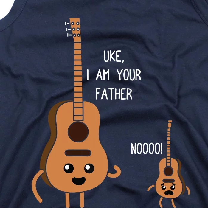 Uke I Am Your Father Funny Ukulele Banjo Guitar Player Gift Tank Top