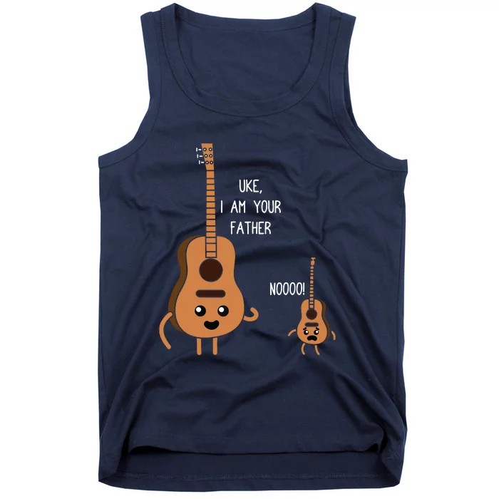 Uke I Am Your Father Funny Ukulele Banjo Guitar Player Gift Tank Top